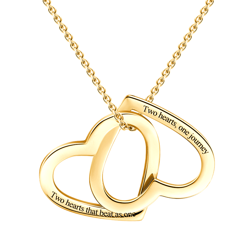 Engravable Love Necklace 14K Gold Plated