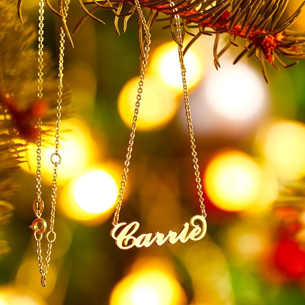 Carrie Name Necklace Copper