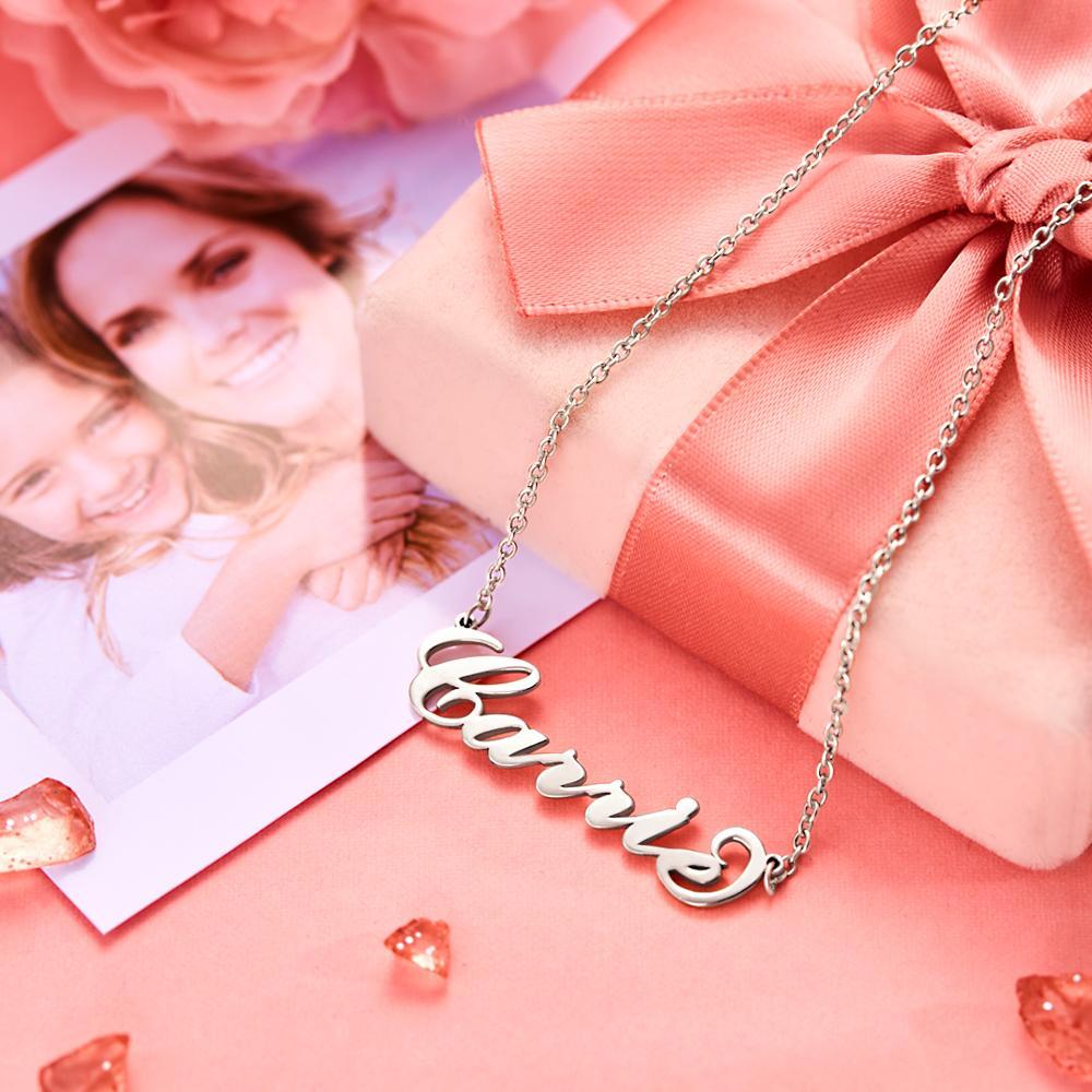 Mother's Day Gift Carrie Style Name Necklace Copper For Her