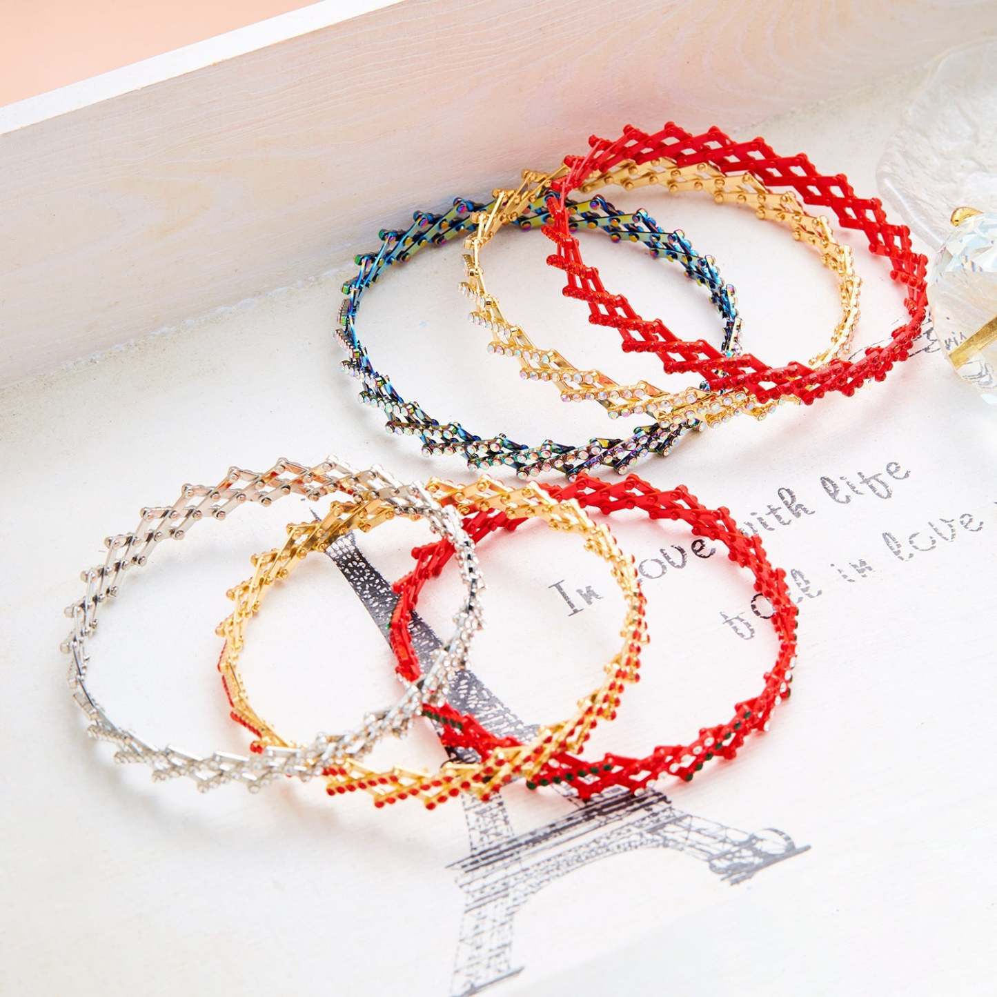 2 in 1 Magic Retractable Ring Bracelet Multicolor Deformable Bracelet Fashion Size Adjustable Ring - yournamenecklaceuk