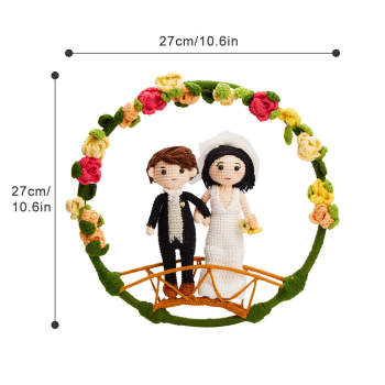 Circle Crochet Garland - yournamenecklaceuk