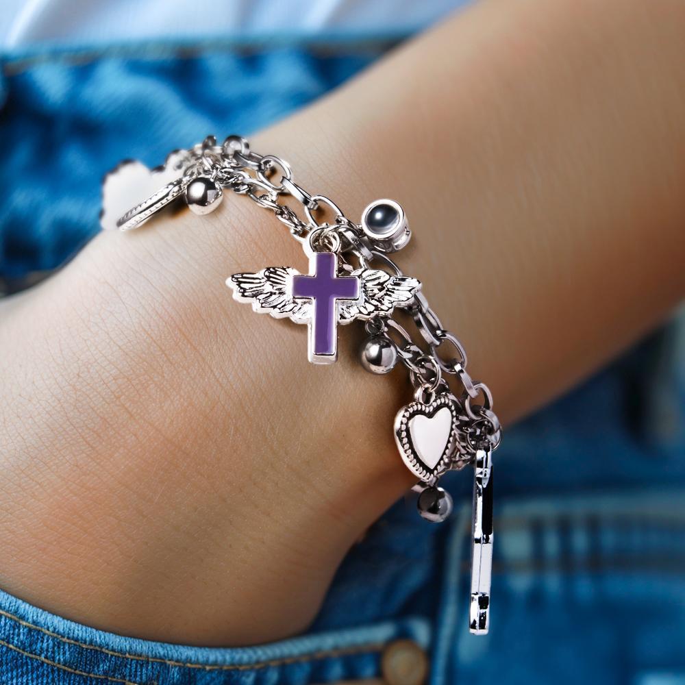 Custom Projection Bracelet Y2K Creative Metal Gift for Her - yournamenecklaceuk