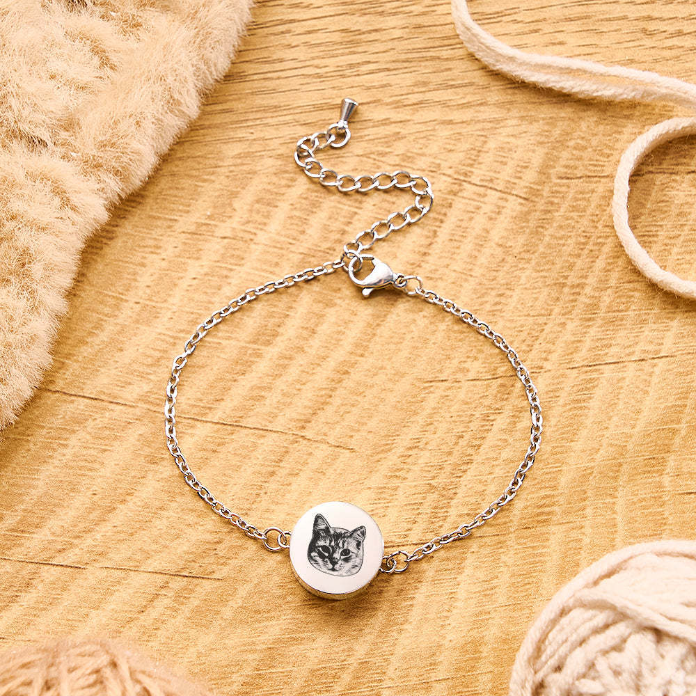 Pet Hair Bracelet Custom Dog Hair Bracelet Can Open Pet Memorial Personalized Pet Memorial Jewelry Pet Loss Gifts - yournamenecklaceuk