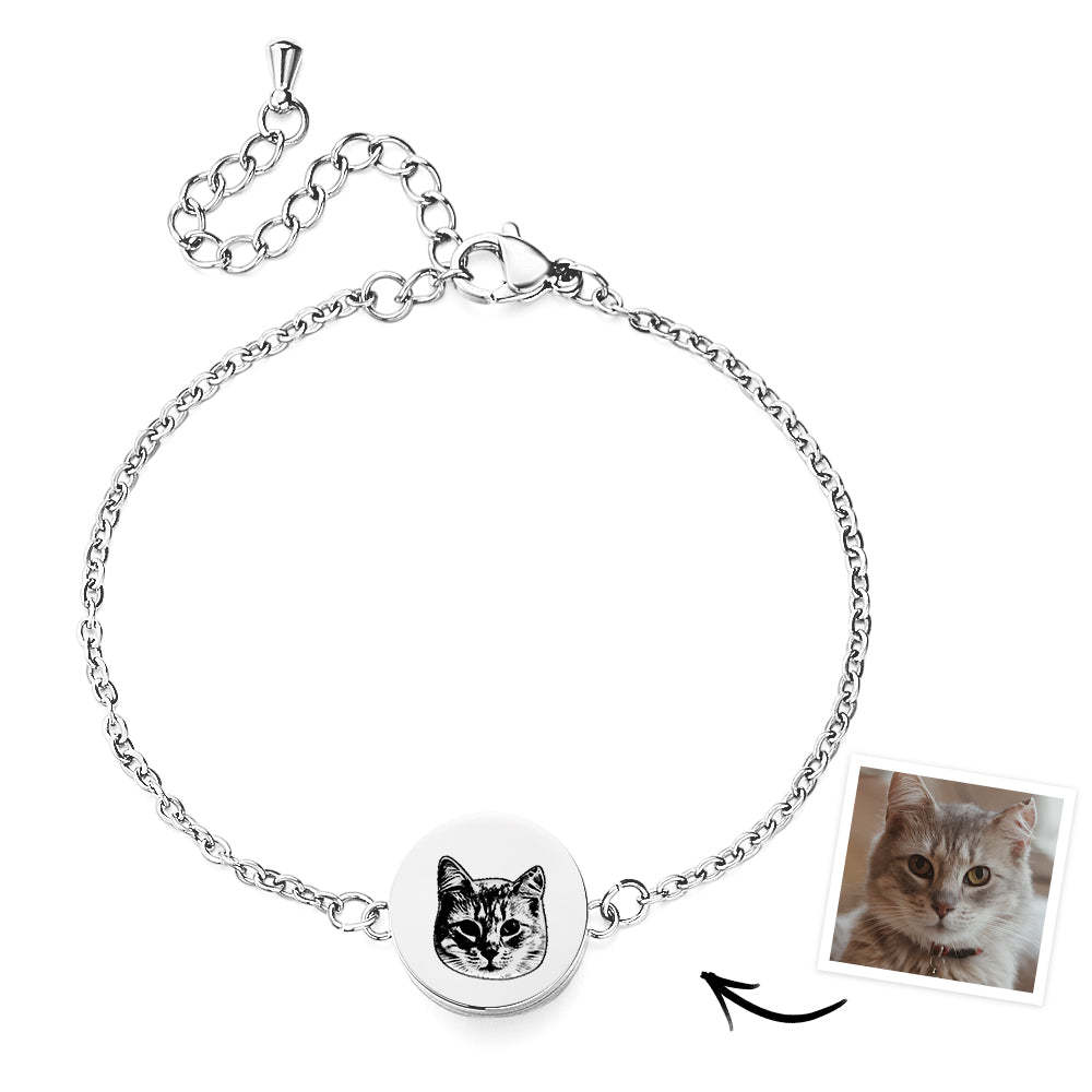 Pet Hair Bracelet Custom Dog Hair Bracelet Can Open Pet Memorial Personalized Pet Memorial Jewelry Pet Loss Gifts - yournamenecklaceuk