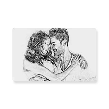 Photo Engraved Wallet Card Wonderful Gift - Aluminum Gift for Lover - yournamenecklaceuk