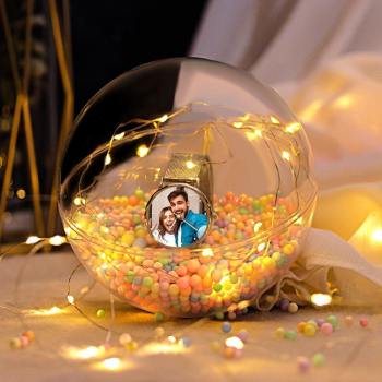 Transparent Plastic Ball Colorful Light String Colorful Filled Foam ball Three-piece Suit Creative Gift Combination - yournamenecklaceuk