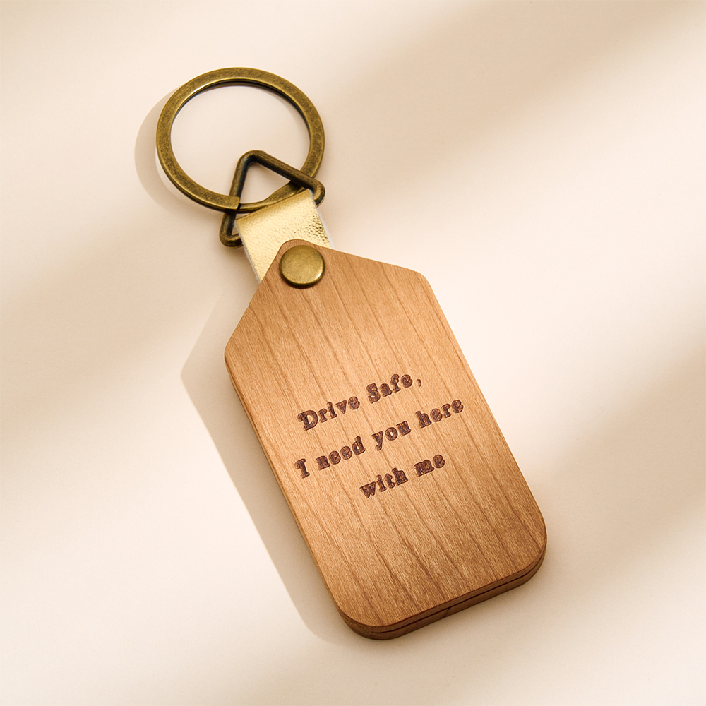 Personalised Engraved Keyring Custom Photo Keyring with Engraved Cover  Personalised Photo Wooden Keychain Gift for Dad -  NameNecklaceUK