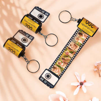 Mother's Day Gift Custom Colorful Camera Roll Keychain Romantic Personalized Gifts -  NameNecklaceUK