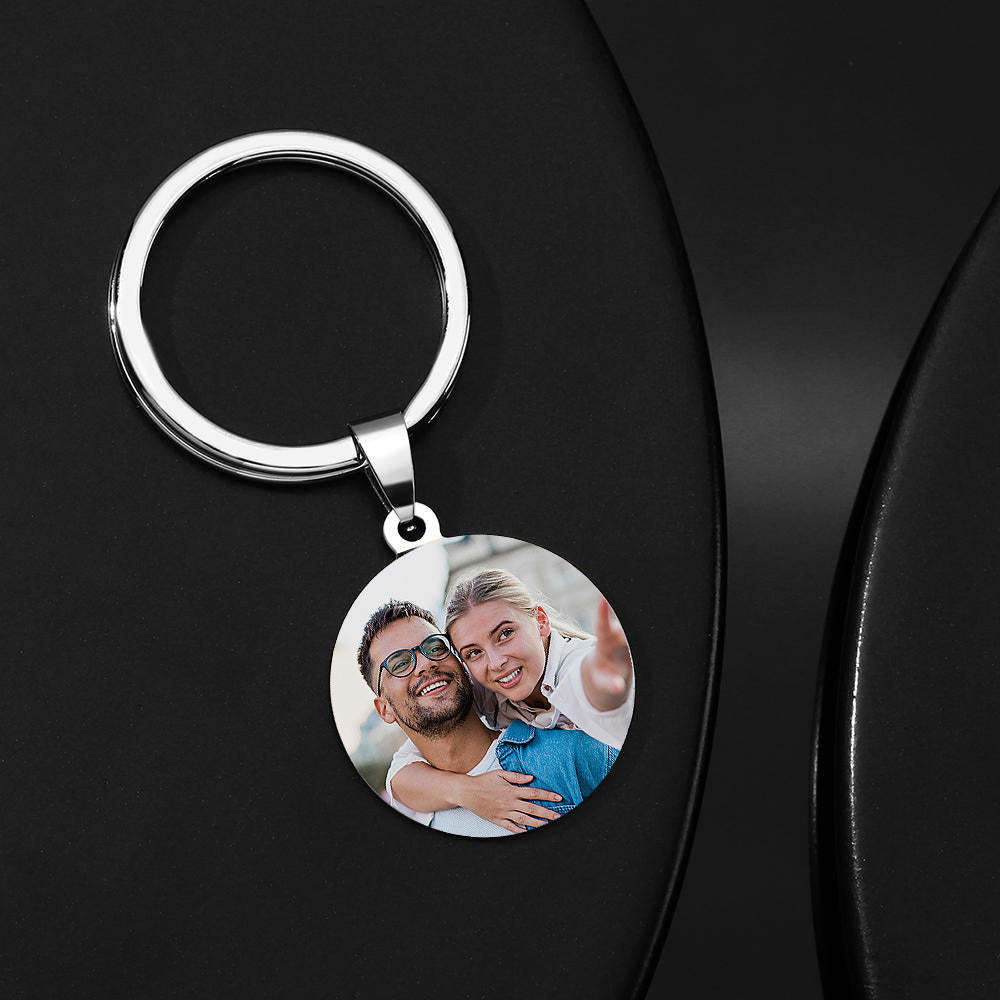 Personal Custom Gift Custom "Drive Safe" Keychain Photo Keychain with Your Name - yournamenecklaceuk