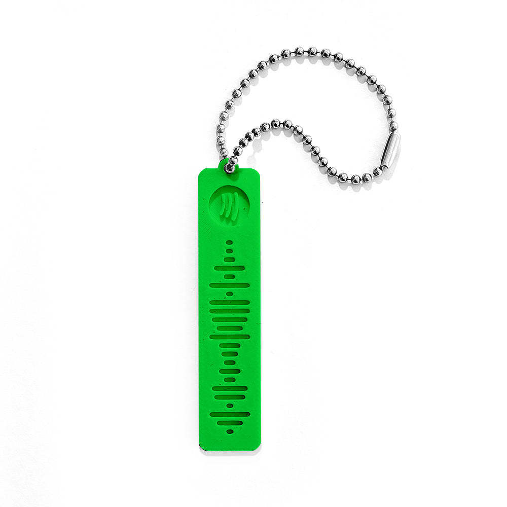 Custom 3D Printed Spotify Music Keychain Scannable Code Best Gifts for Him or Her - yournamenecklaceuk