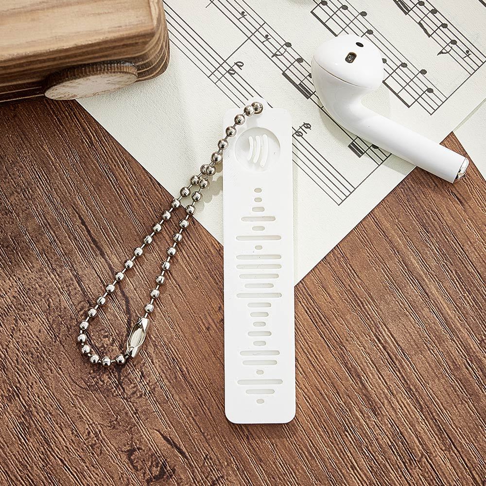 Custom 3D Printed Spotify Music Keychain Scannable Code Best Gifts for Him or Her - yournamenecklaceuk
