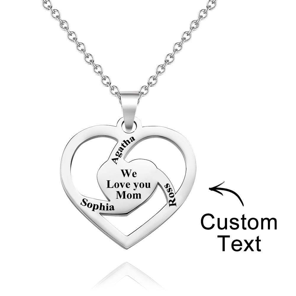 Personalized Family Name Necklace Fashion Engraved Jewelry Gifts For Her - yournamenecklaceuk