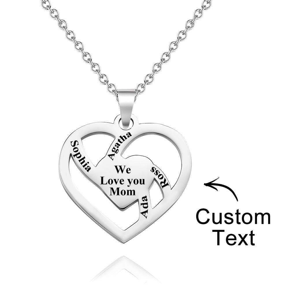Personalized Family Name Necklace Fashion Engraved Jewelry Gifts For Her - yournamenecklaceuk
