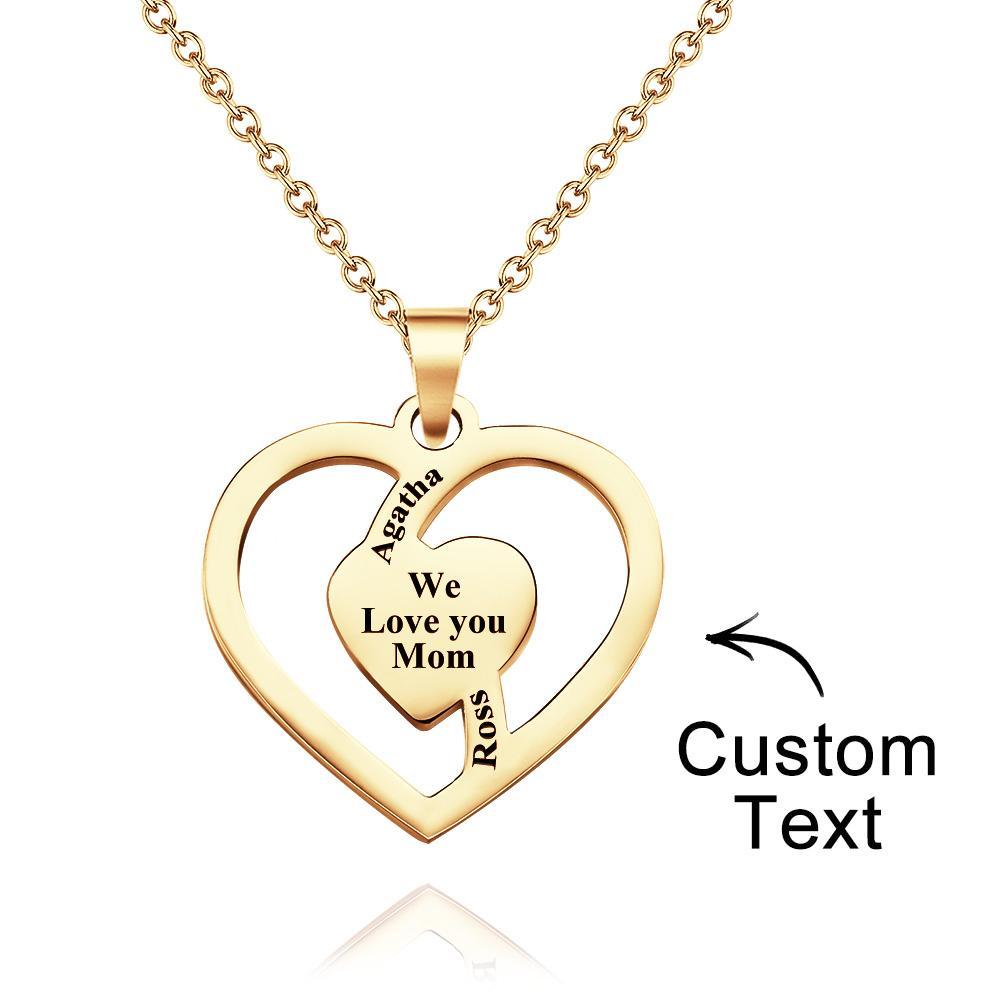 Personalized Family Name Necklace Fashion Engraved Jewelry Gifts For Her - yournamenecklaceuk