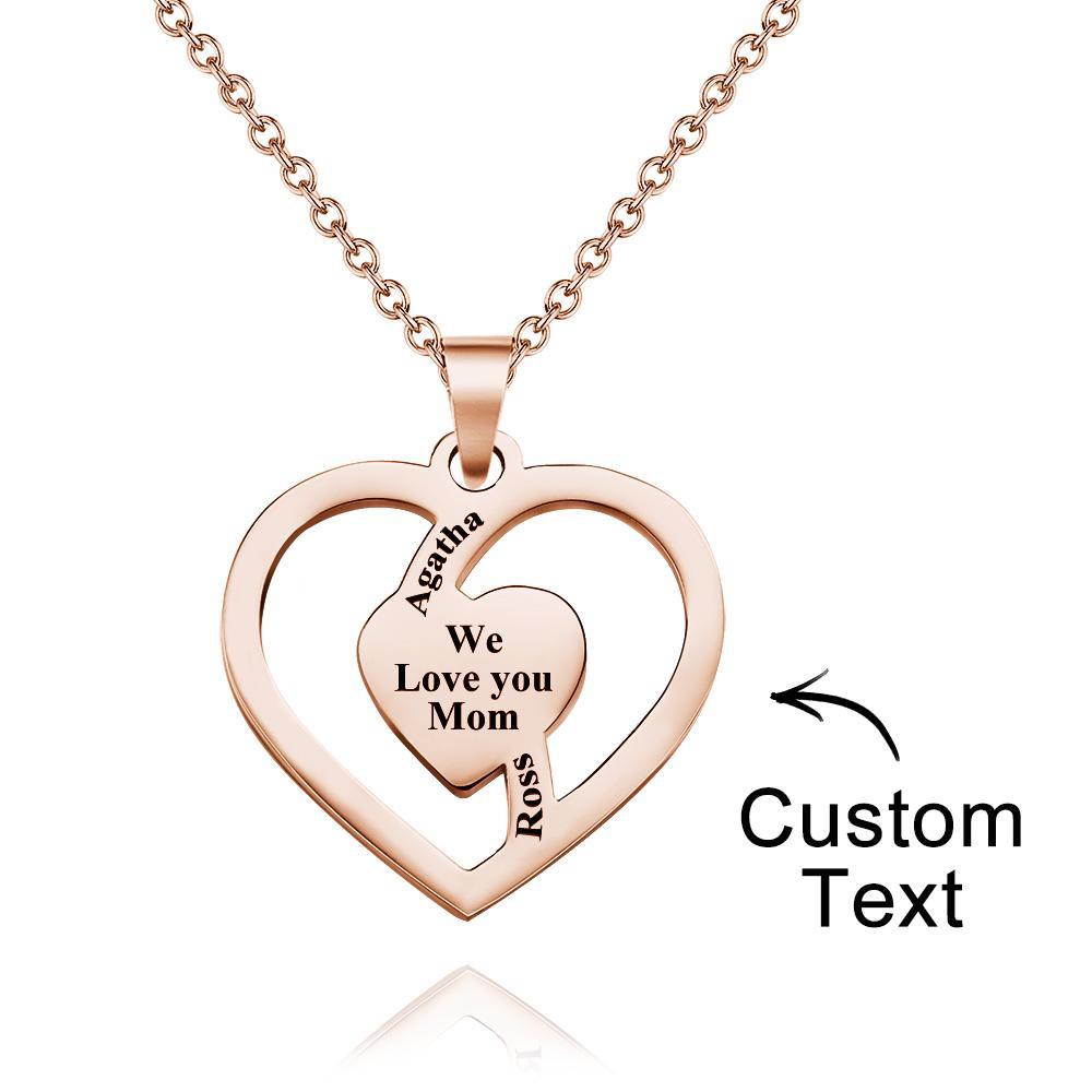 Personalized Family Name Necklace Fashion Engraved Jewelry Gifts For Her - yournamenecklaceuk
