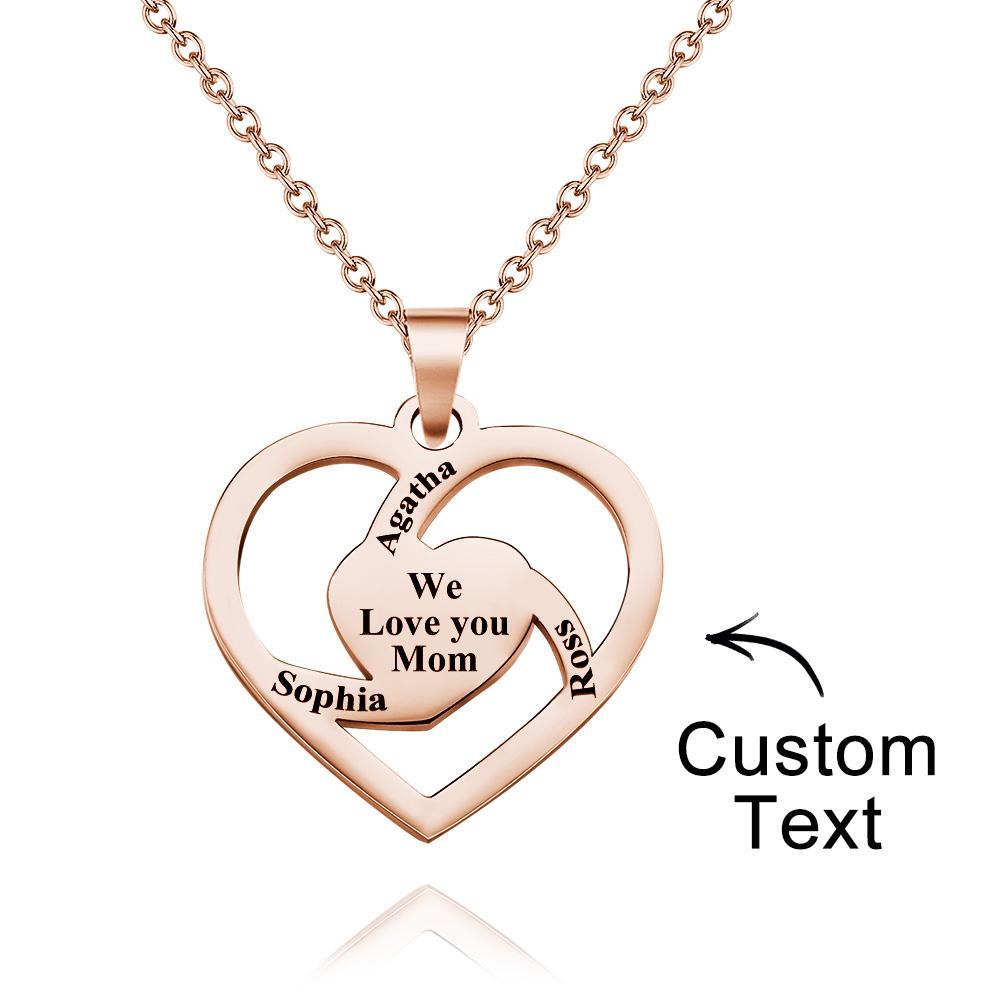 Personalized Family Name Necklace Fashion Engraved Jewelry Gifts For Her - yournamenecklaceuk
