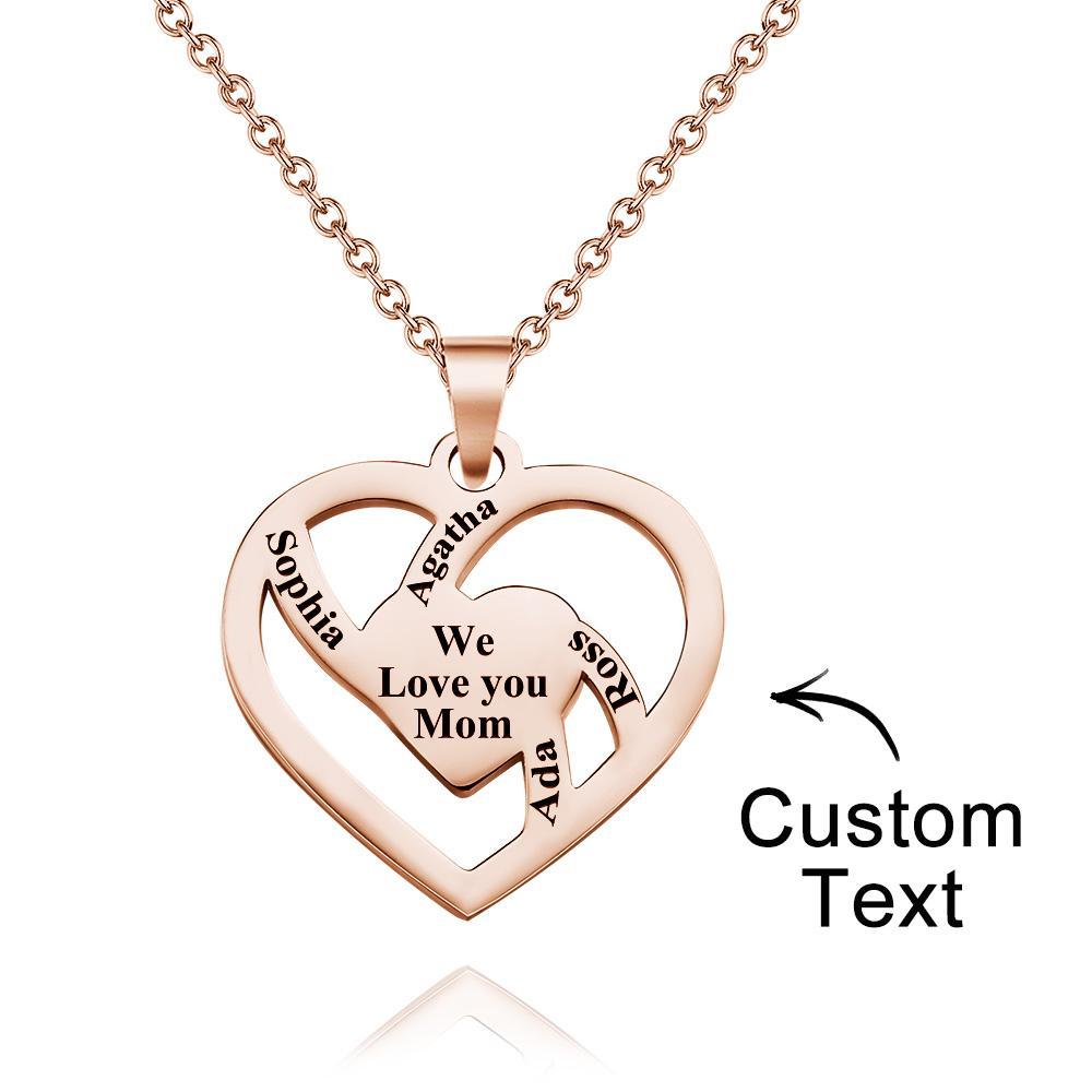 Personalized Family Name Necklace Fashion Engraved Jewelry Gifts For Her - yournamenecklaceuk