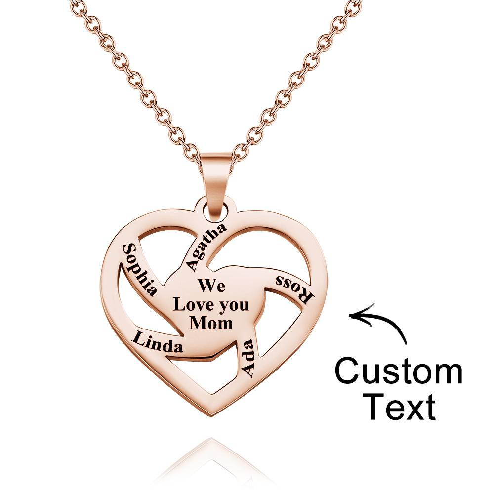 Personalized Family Name Necklace Fashion Engraved Jewelry Gifts For Her - yournamenecklaceuk