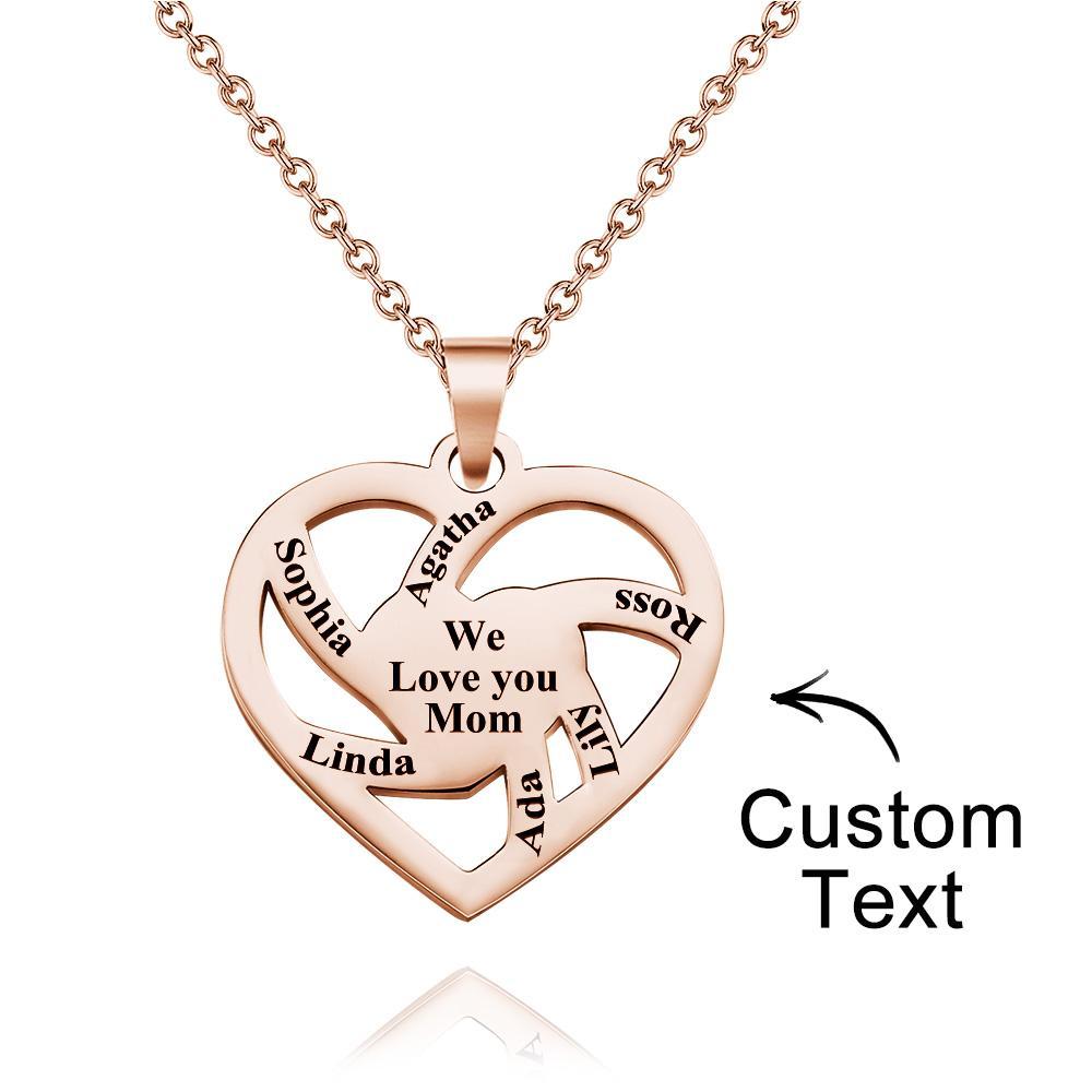 Personalized Family Name Necklace Fashion Engraved Jewelry Gifts For Her - yournamenecklaceuk