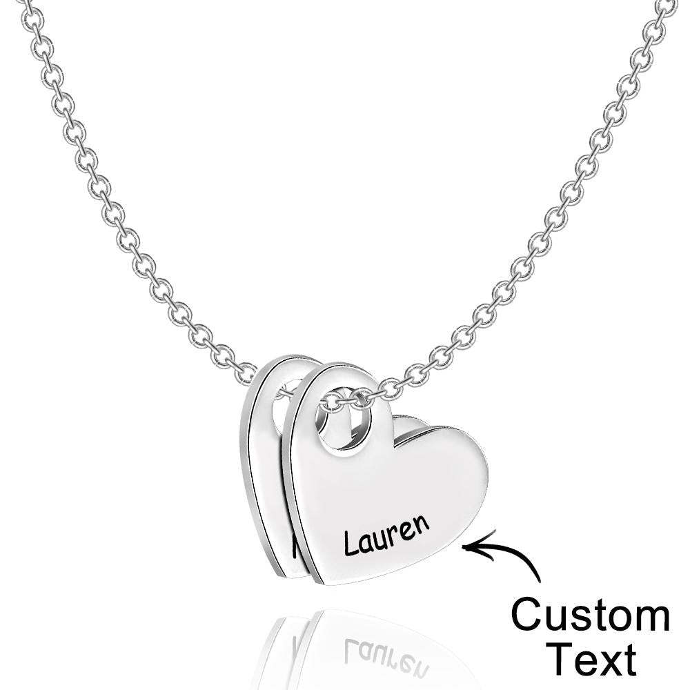 Engraved Love Letter Necklace Fashionable Heart Shaped Necklace For Her - yournamenecklaceuk