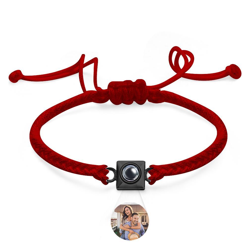 Custom Projection Bracelet Square Weave Sports Gift for Men - yournamenecklaceuk