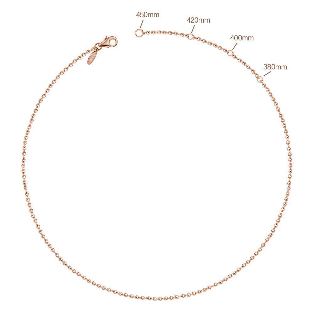Heart Engraved Photo Necklace Rose Gold Plated - yournamencklaceuk