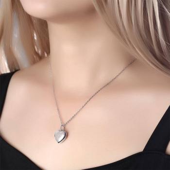Star Printing Photo Locket Necklace Platinum Plated Wedding Gift for Wife - yournamenecklaceuk