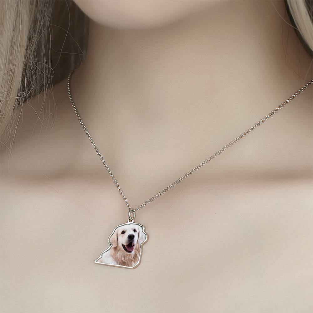 Photo Necklace, Perfect Gift Necklace Platinum Plated Silver - yournamencklaceuk