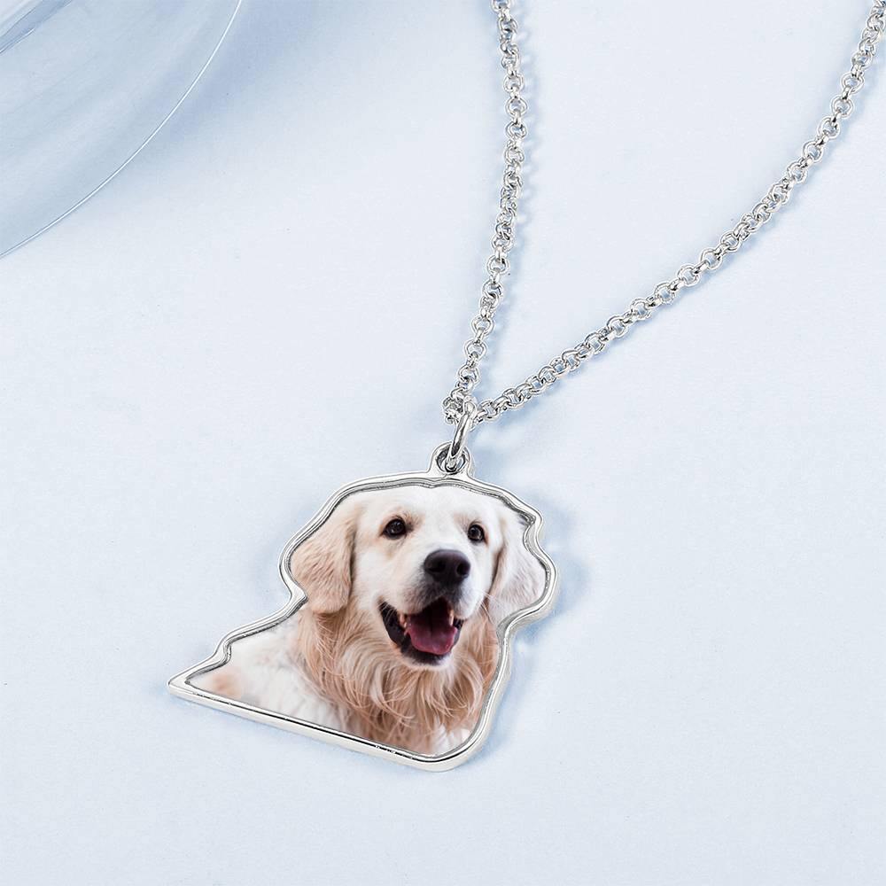 Photo Necklace, Perfect Gift Necklace Platinum Plated Silver - yournamencklaceuk
