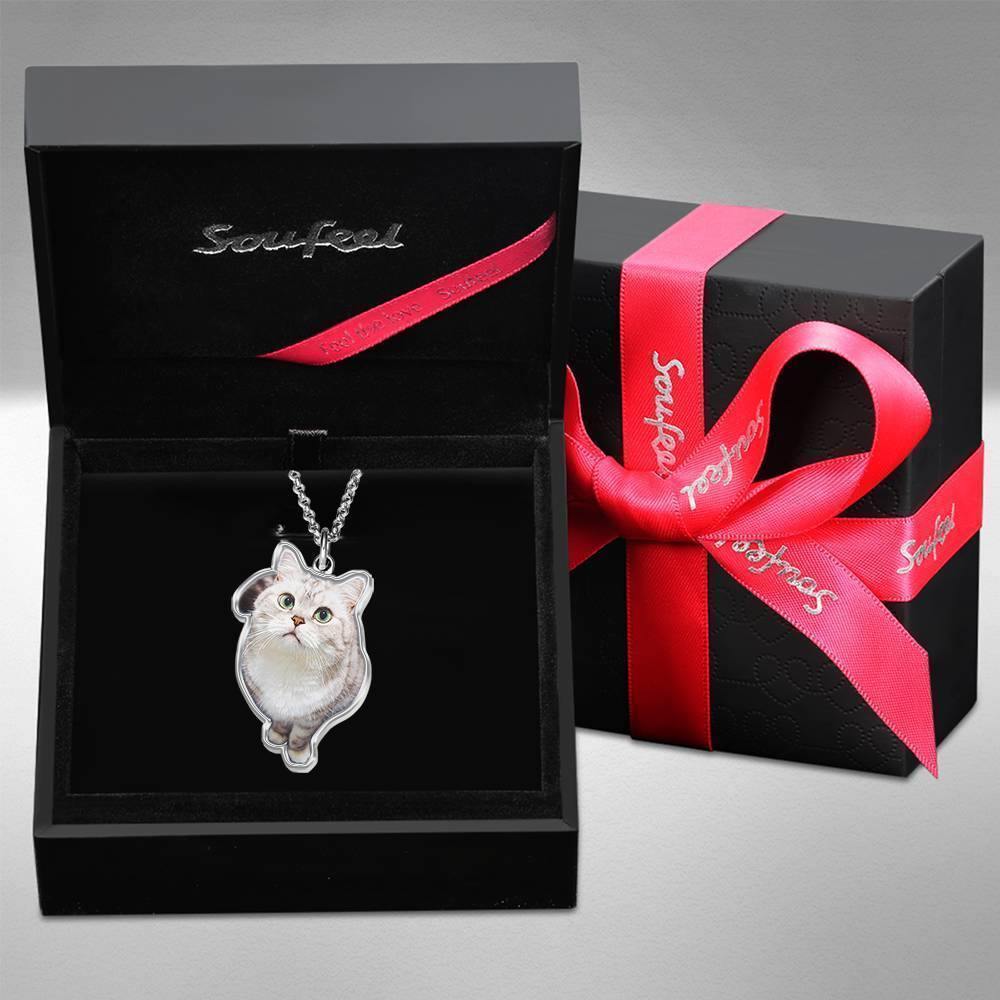 Photo Necklace, Perfect Gift Necklace Platinum Plated Silver - yournamencklaceuk
