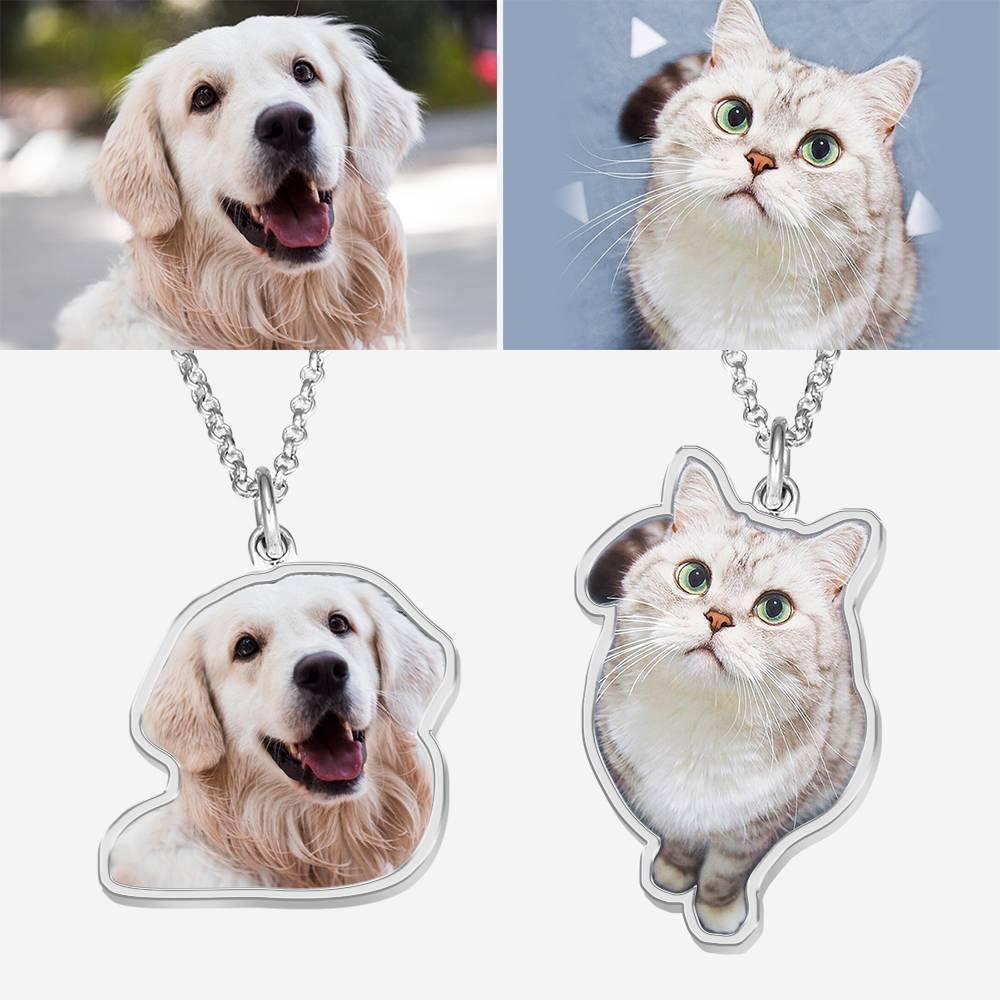 Photo Necklace, Perfect Gift Necklace Platinum Plated Silver - yournamencklaceuk