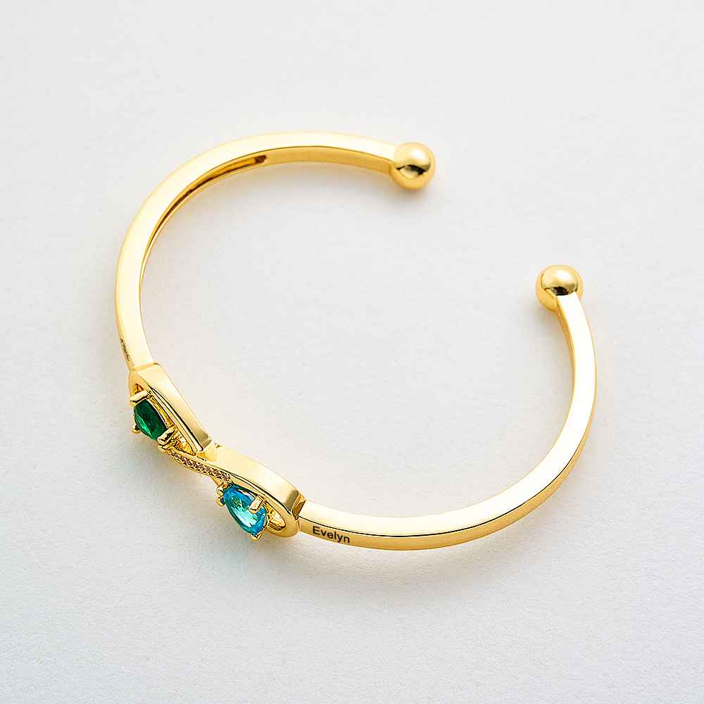 Personalized Infinity Birthstone Bracelet Custom Forever Link Bracelet The Infinite Connection Birthstone Bracelet Mother and Daughter Bracelet -  NameNecklaceUK