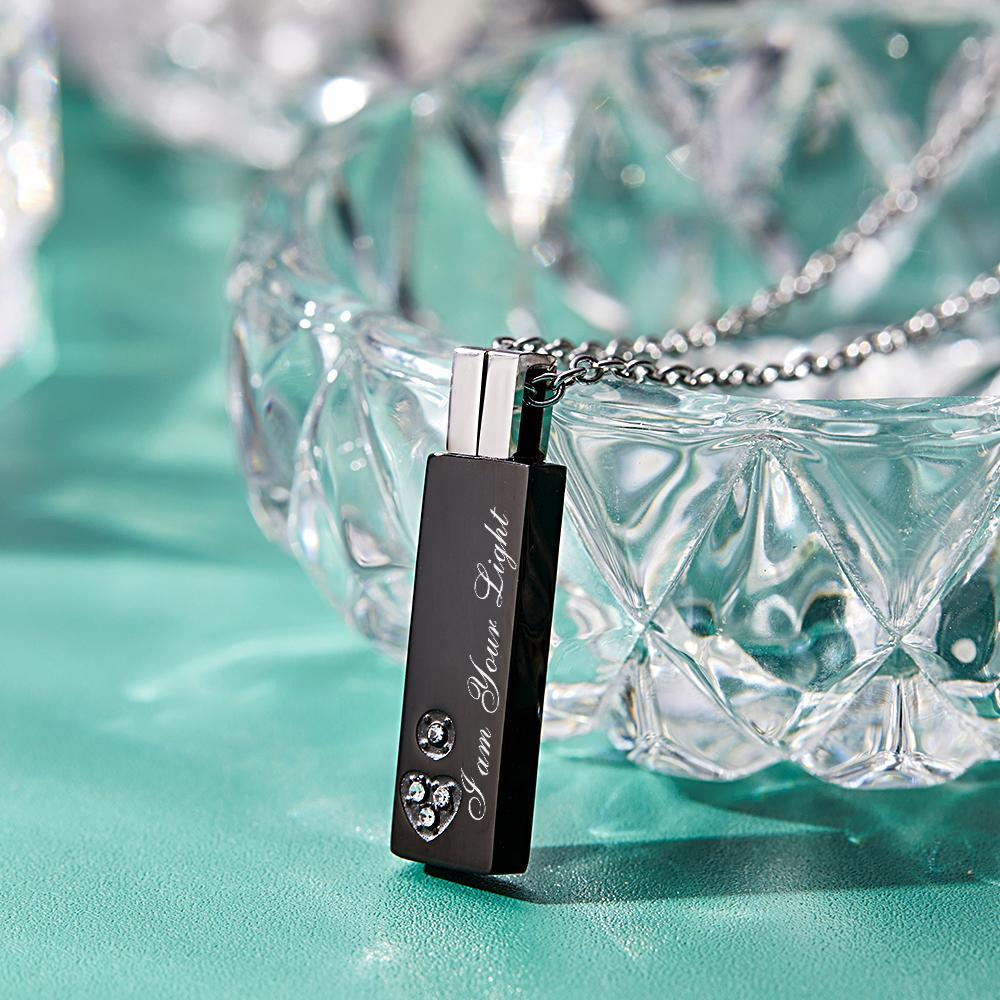 Custom Engraved Necklace Unique Design A Pair Gifts - yournamenecklaceuk