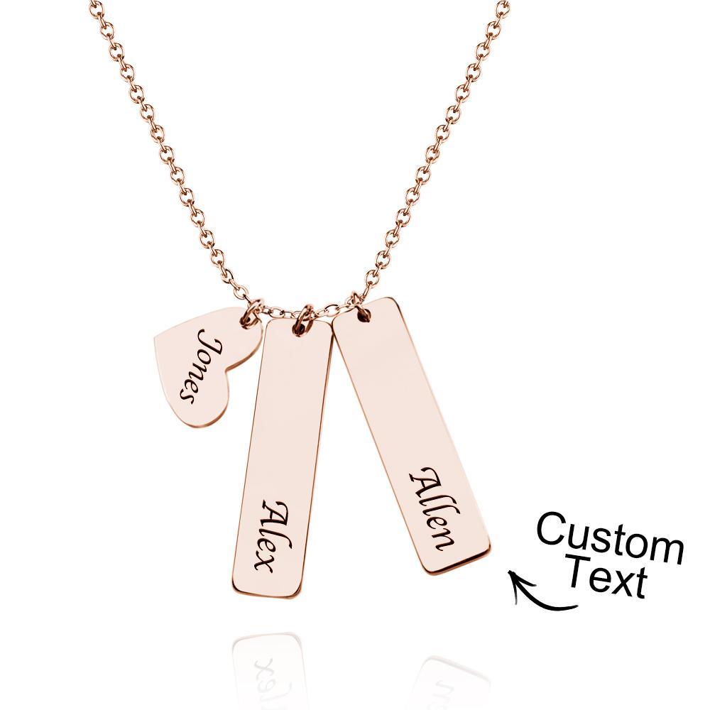 Custom Name Necklace Heart Name Wedding Gift for Her - yournamenecklaceuk