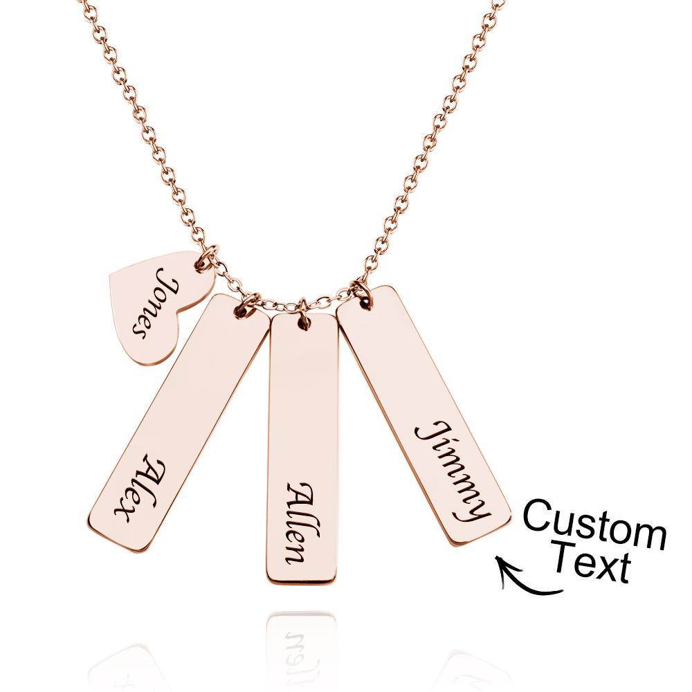 Custom Name Necklace Heart Name Wedding Gift for Her - yournamenecklaceuk