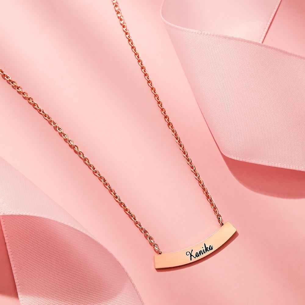 Personalized Stylish Necklace Engraved Pendant Necklace Jewelry for Her - yournamenecklaceuk