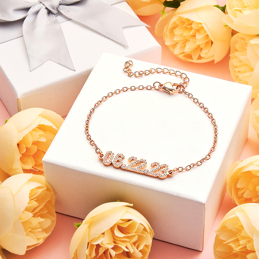 Personalized Date Bracelet Custom Anniversary Date Bracelet for Her  Minimalist Engraved Date Bracelet Surprise Gifts for Girlfriends -  NameNecklaceUK