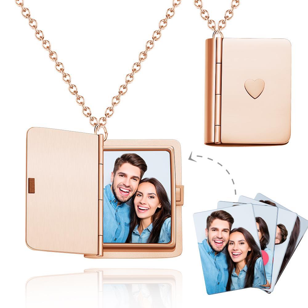 Custom Photo Necklace Album Surprise Gifts - yournamenecklaceuk
