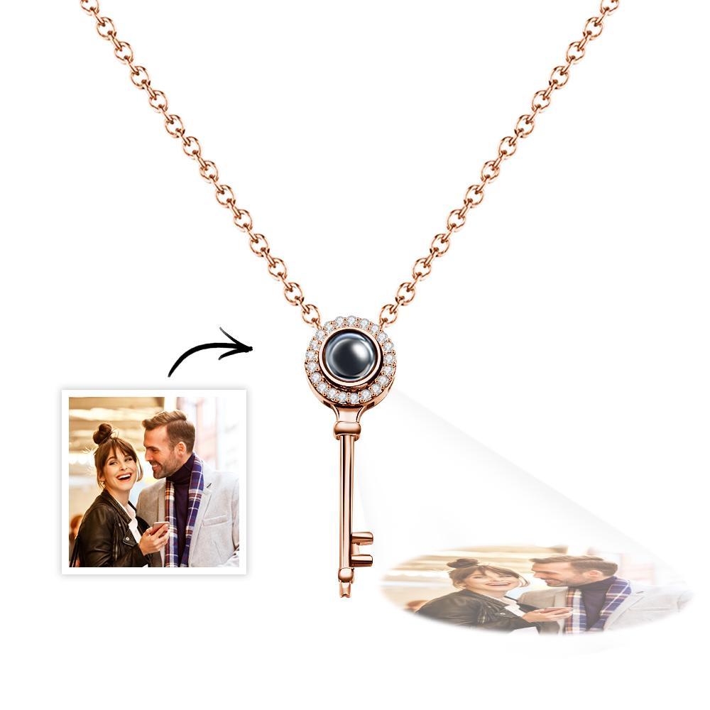 Photo Projection Necklace Personalized Picture Inside Pendant Keepsake Jewelry Trendy Best Friend Gift - yournamenecklaceuk