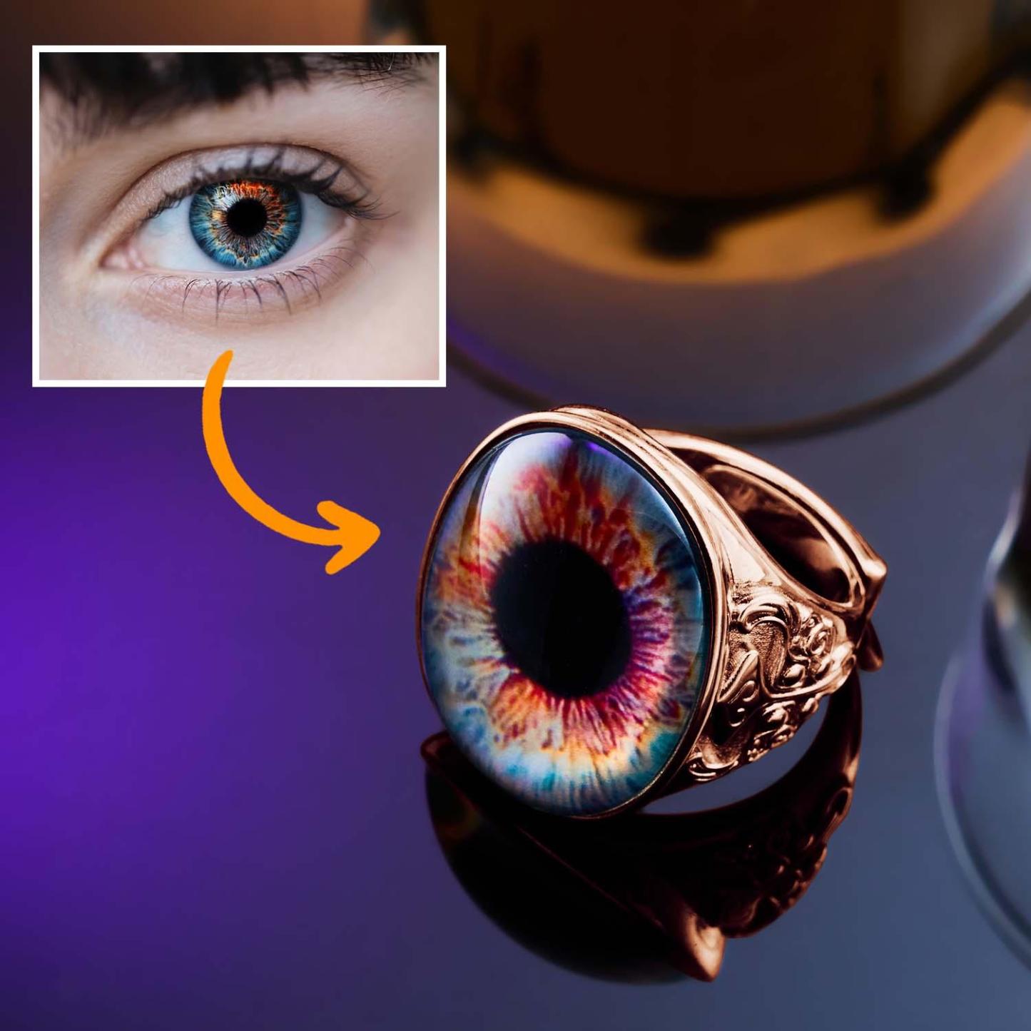 Eyeball Ring Adjustable Men's Ring Best Gift For Him -  NameNecklaceUK