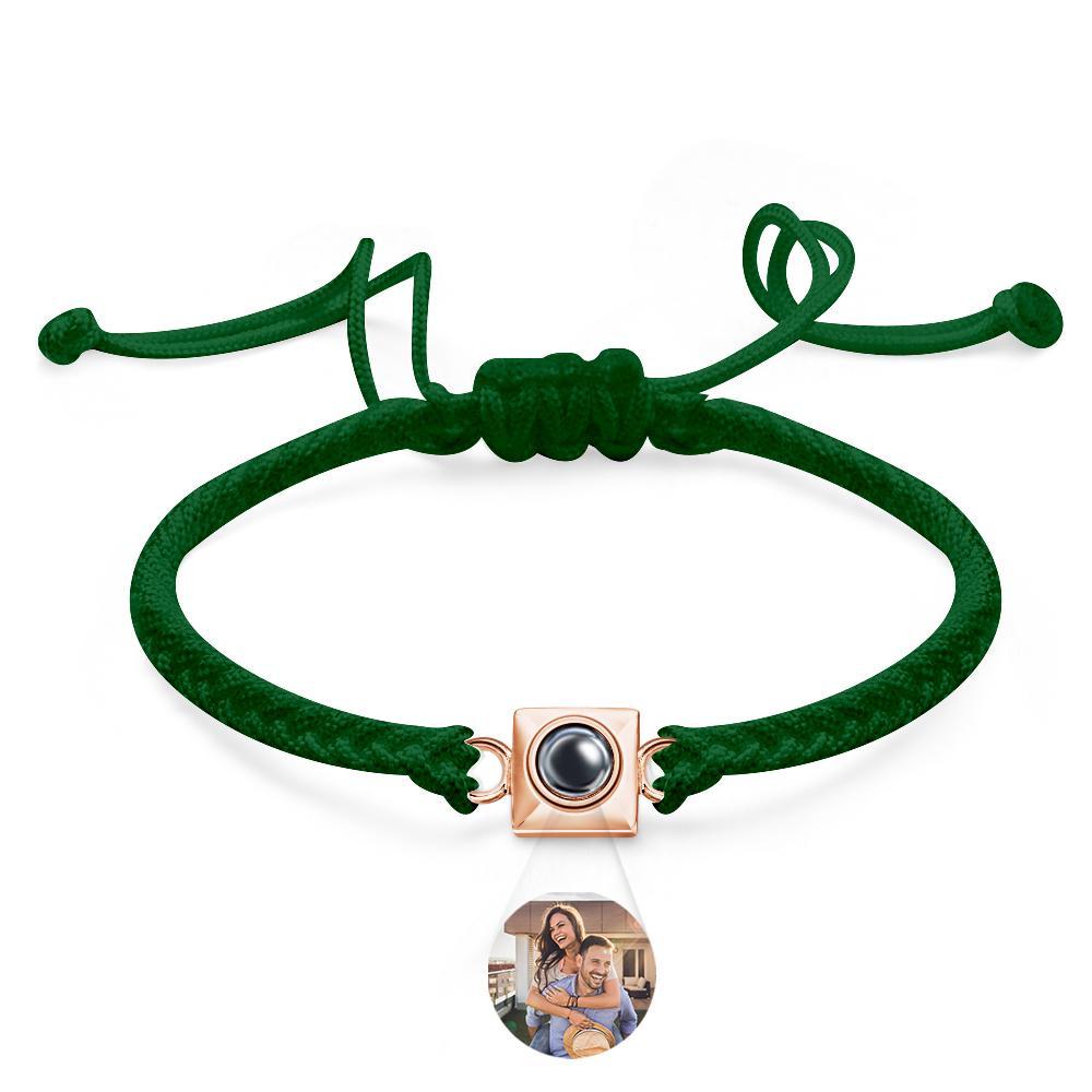 Custom Projection Bracelet Square Weave Sports Gift for Men - yournamenecklaceuk