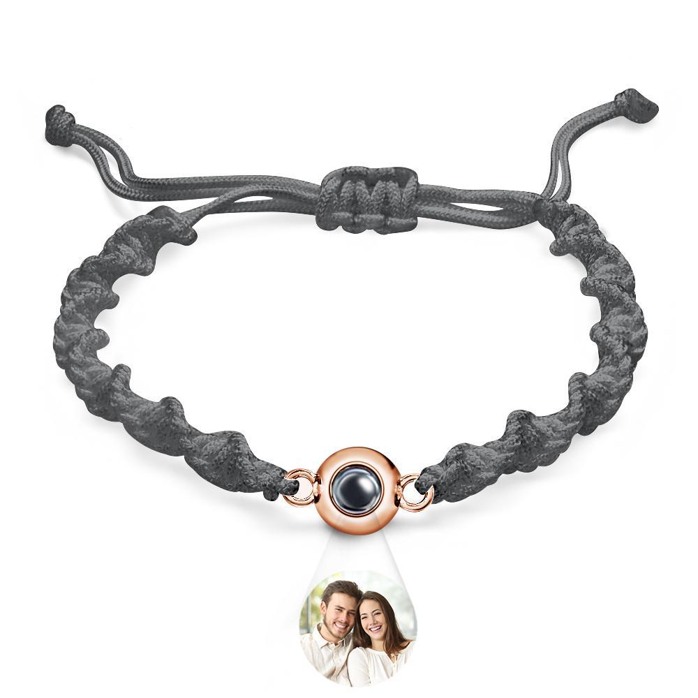 Custom Projection Bracelet Sports Weave Simple Gift - yournamenecklaceuk