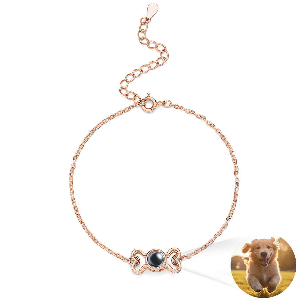 Custom Projection Bracelet Cute Bone Gift for Her - yournamenecklaceuk