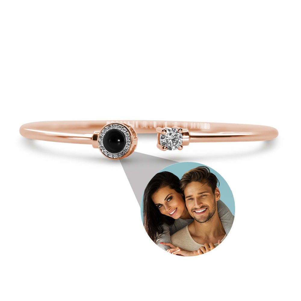 Custom Projection Bracelet Personalized Photo Bracelet Jewelry Gift for Her - yournamenecklaceuk