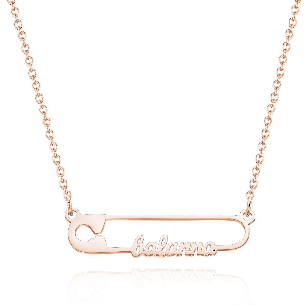 Clip Creative Cute Personalized Name Necklace Custom Women Pendant Necklace Birthday Gifts - yournamenecklaceuk