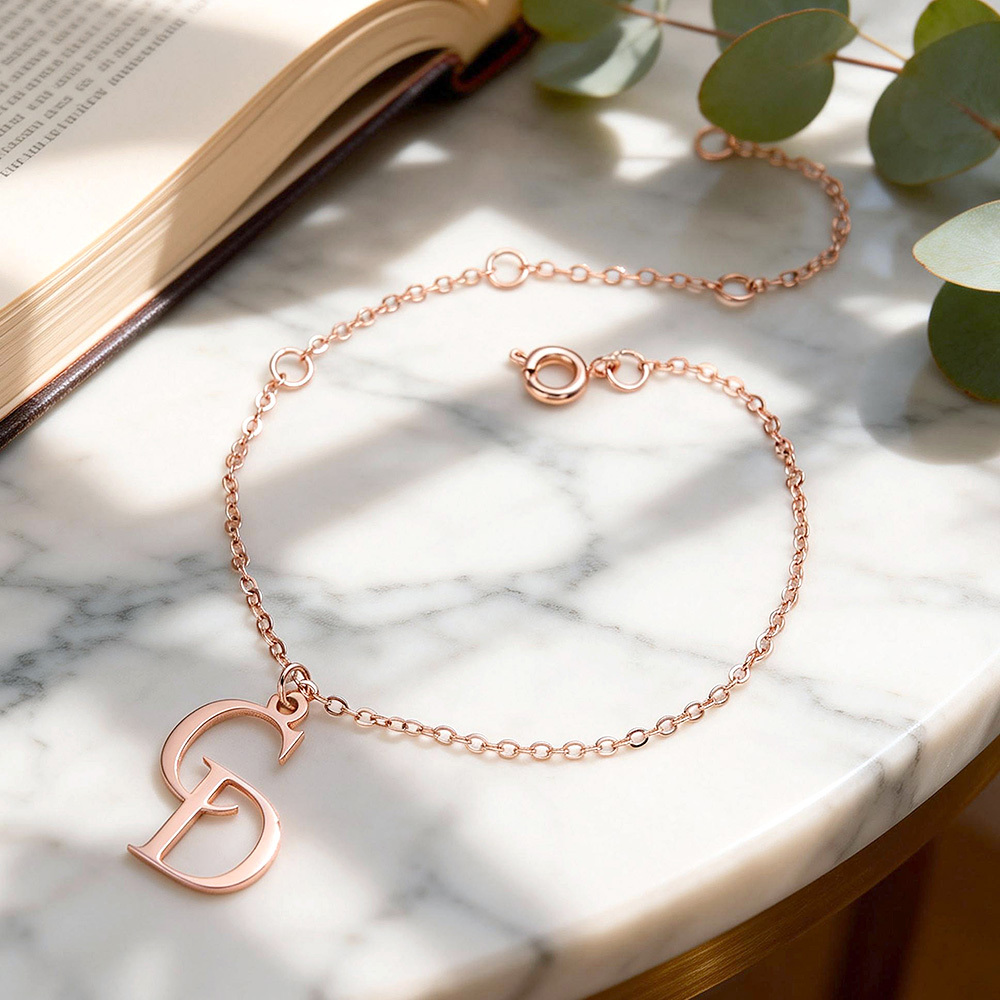 Custom Double Initial Bracelet – Two Letters, One Bond Symbol of Connection & Love Gifts For Her 