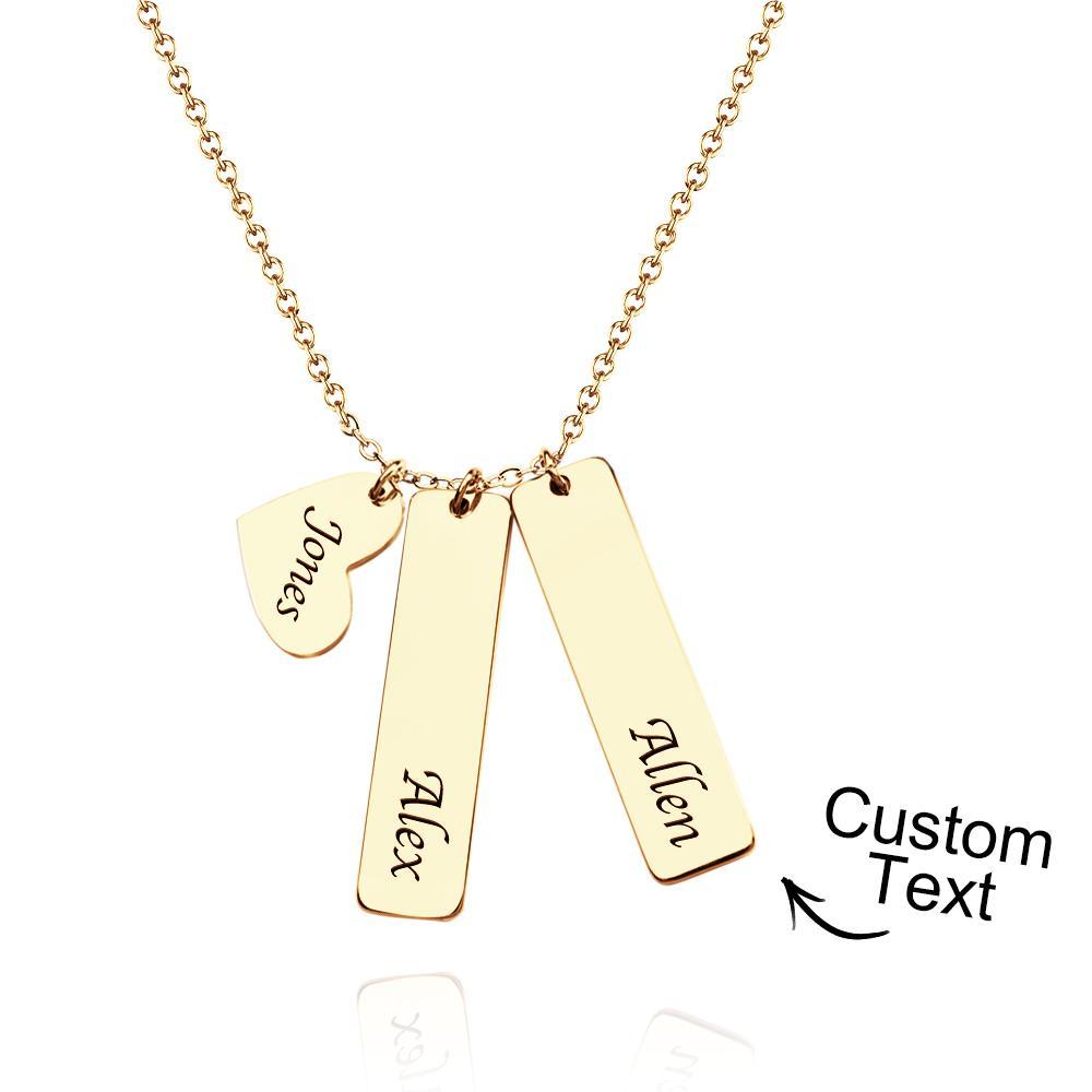 Custom Name Necklace Heart Name Wedding Gift for Her - yournamenecklaceuk