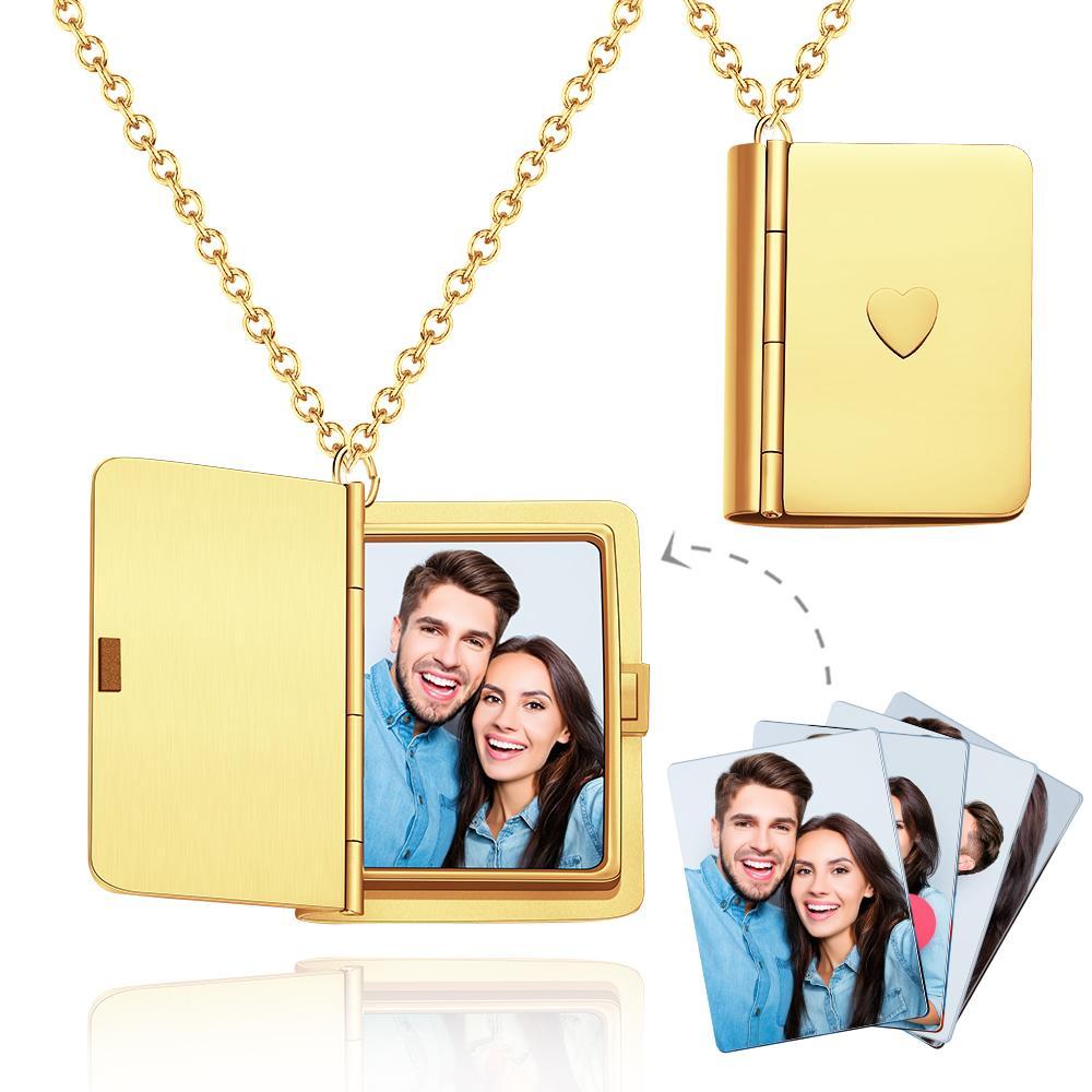 Custom Photo Necklace Album Surprise Gifts - yournamenecklaceuk
