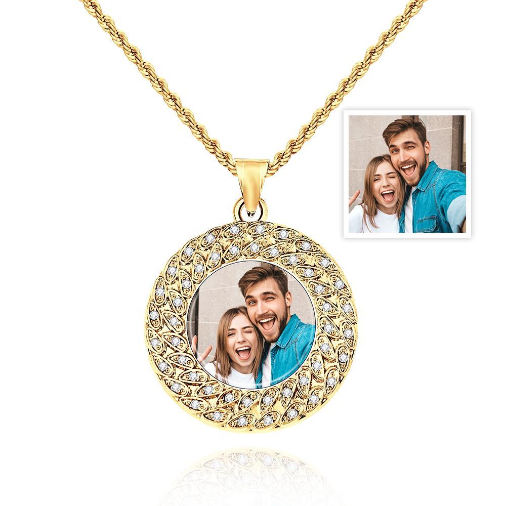 Custom Photo Sweater Chain Necklace Hip Hop Fashion Gifts - yournamenecklaceuk