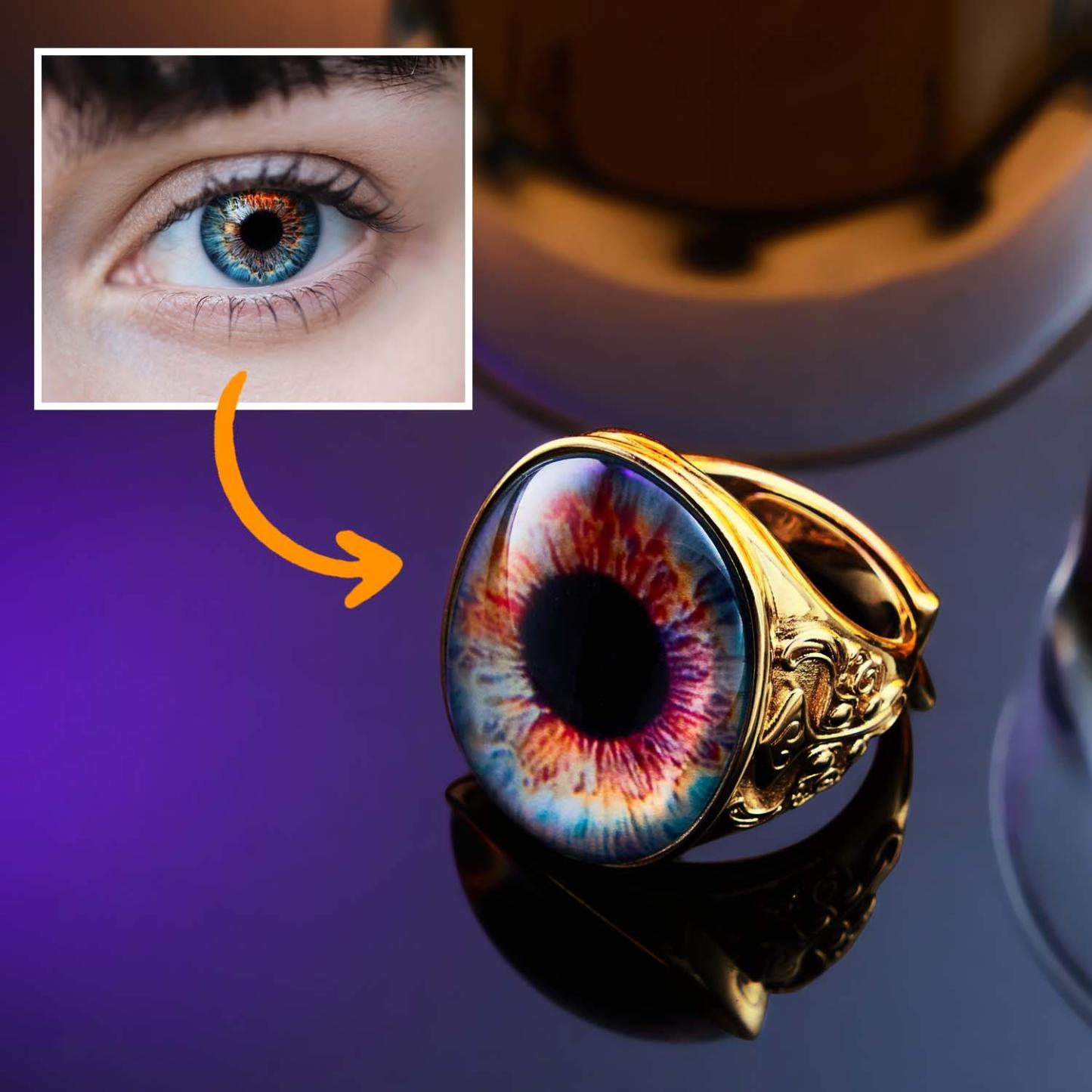 Eyeball Ring Adjustable Men's Ring Best Gift For Him -  NameNecklaceUK